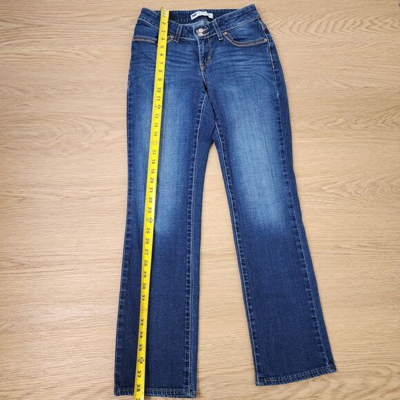 Levis 529 Jeans Womens 27x32 Curvy Bootcut Denim Blue Straight Leg Rockstar Pant - Picture 6 of 14